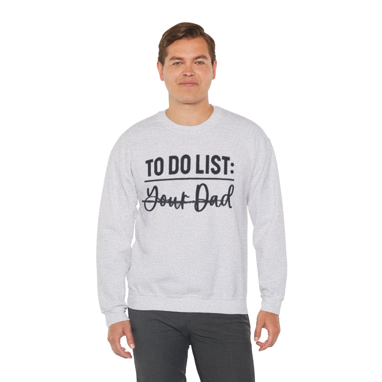 Funny Dad Sweatshirt, To Do List Sweatshirt, Gift for Dad, Unisex Crewneck, Casual Dad Apparel, Dad Joke Sweater - Image 9