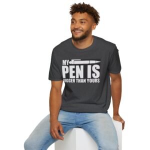 Funny Pen Joke Unisex T-Shirt | Gift for Writers, Gift for Teachers, Casual Wear, Humor Shirt, Birthday Gift