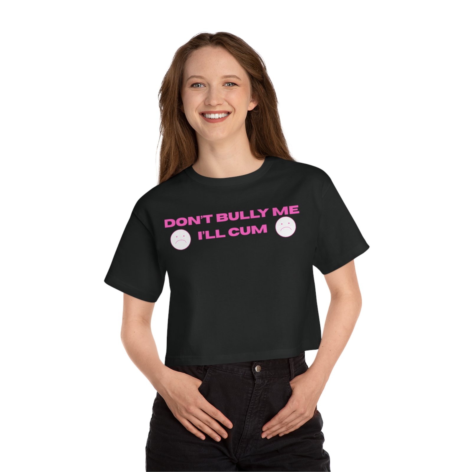Cropped Graphic Tee, Don't Bully Me Shirt, Funny Women's T-Shirt, Gift for Friends, Casual Summer Top, Trendy Statement Tee - Image 3