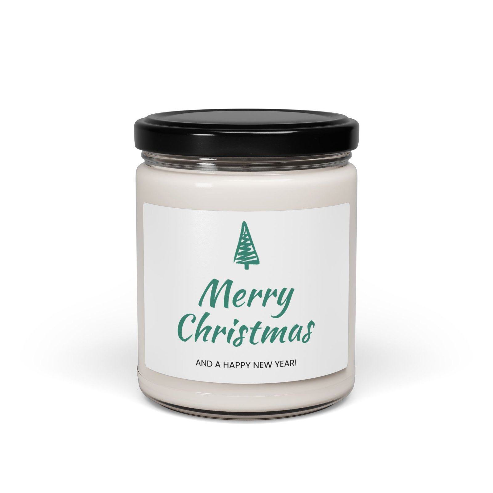 Merry Christmas Scented Soy Candle, 9oz | Holiday Decor, Gift for Her, Aromatherapy Candle, New Year Celebration, Cozy Home Fragrance - Image 2