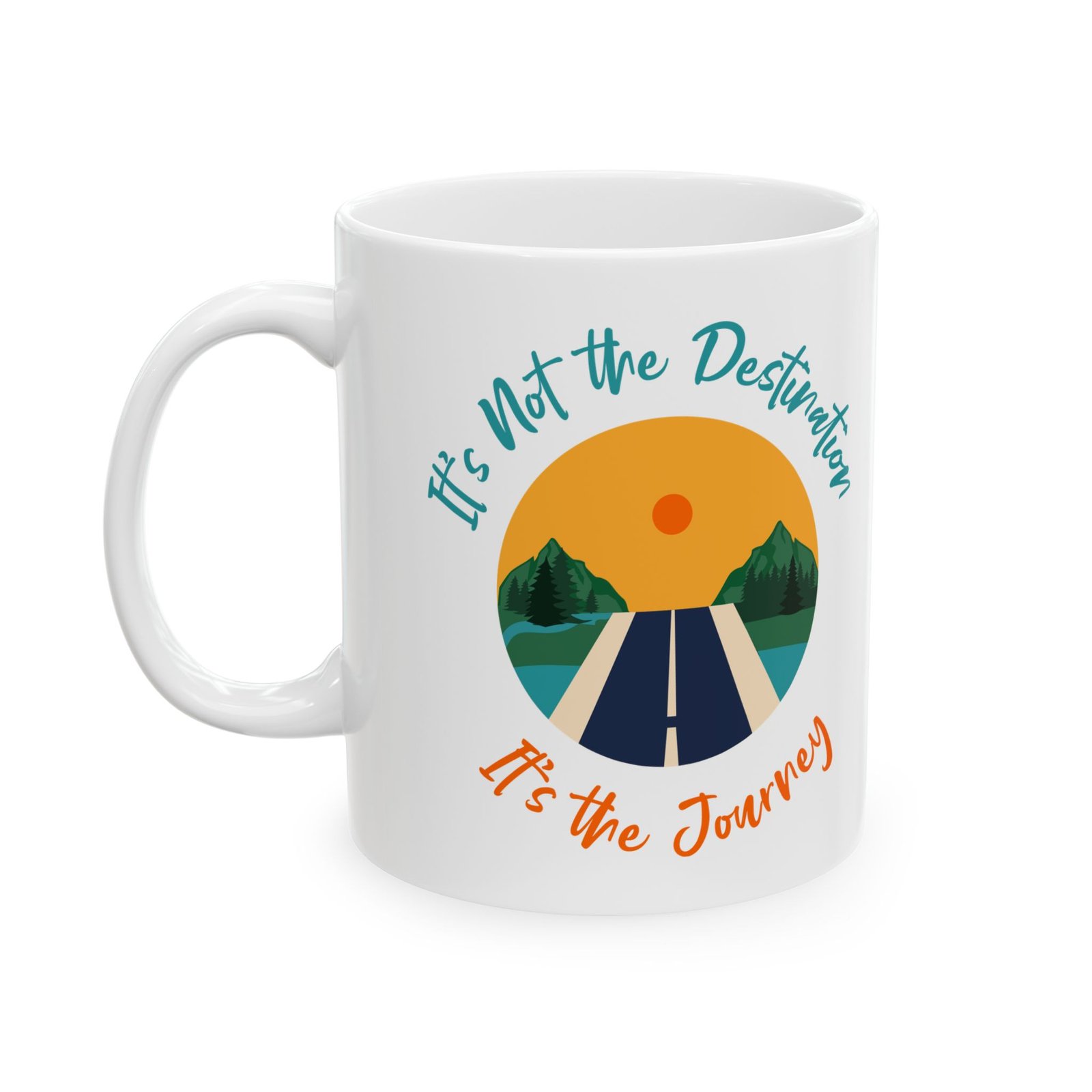 Travel-Inspired Ceramic Mug for Adventure Lovers, Coffee Lover Gift, Road Trip Drinkware, Vacation Memories, Unique Travel Mug - Image 2