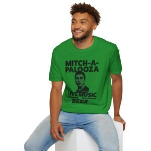 Mitch-a-Palooza Concert T-Shirt, Unisex Softstyle Tee for Music Lovers, Festival Apparel, Beer Enthusiasts, Event Merchandise, Unique Gift