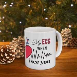 Heartfelt Adventure Ceramic Mug, Love Coffee Tea Gift, Unique Valentine’s Day or Birthday Mug, Fun Quote Mug, Personalized Gift