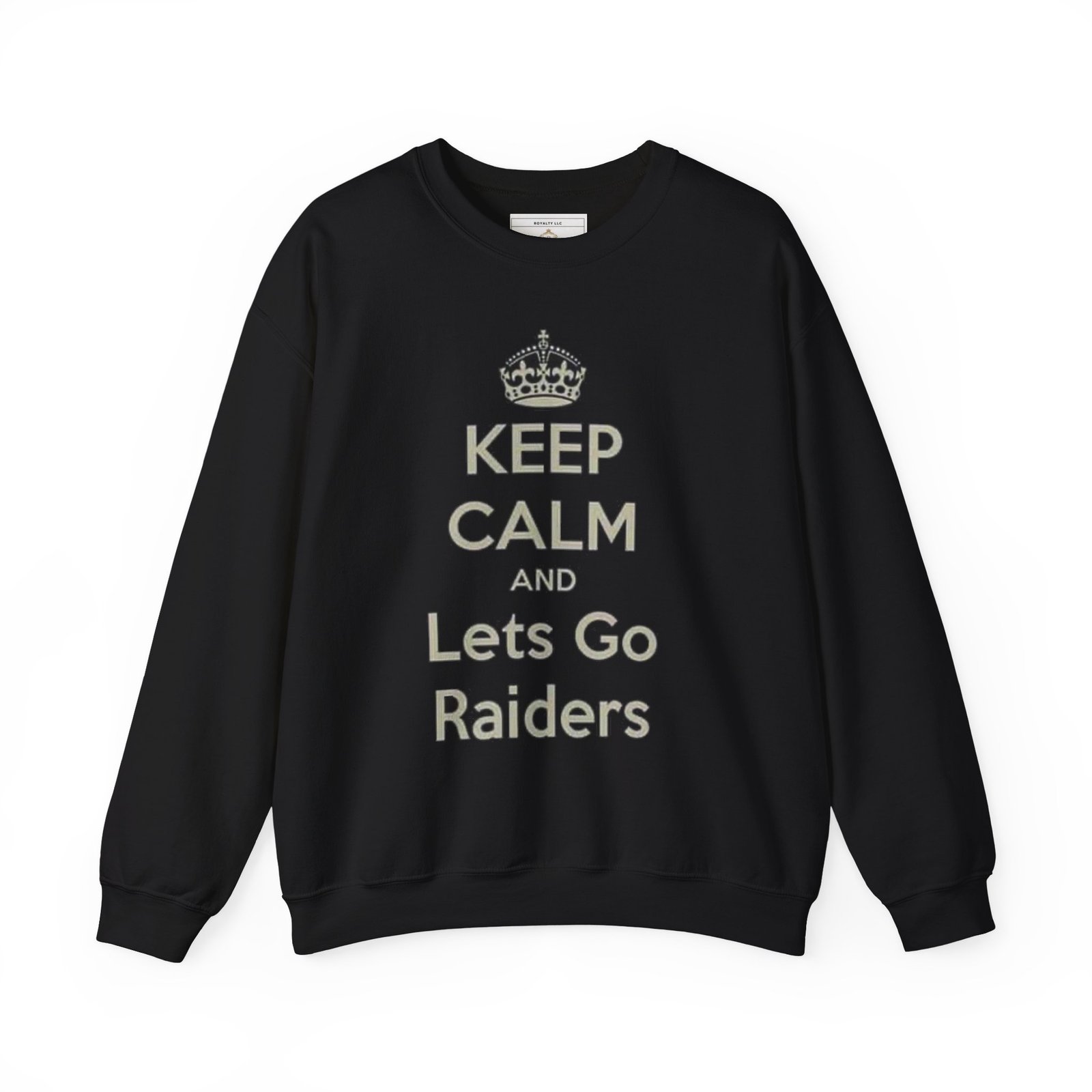Unisex Keep Calm Raiders Sweatshirt - Perfect for Game Day, Cozy Layer for Fans, Great Gift for Sports Lovers - Image 2