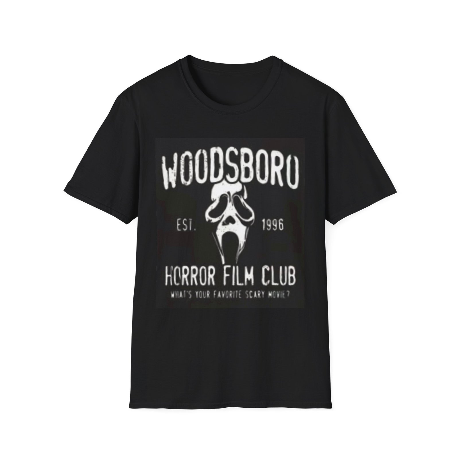 Woodsboro Horror Film Club T-Shirt, Unisex Tee, Horror Movie Gift, Scary Movie Lover Shirt, Halloween Costume Top, Film Buff Apparel - Image 2