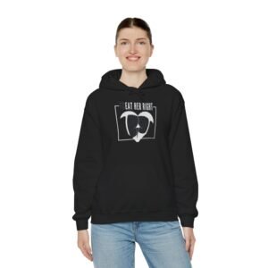 Unisex Heavy Blend™ Hooded Sweatshirt, Cozy Casual Hoodie, Unisex Gift for Him or Her, Perfect for Everyday Wear, Eat Her Right Design