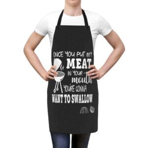 Funny Grilling Apron - Perfect for BBQ Lovers, Cookouts, Birthdays, Gifting, Kitchen Humor