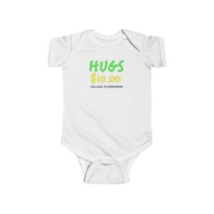 Adorable Infant Bodysuit with Fun 'Hugs 10.00' Design | Cute Baby Gift, Baby Shower Outfit, Newborn Clothes, Unique Infant Wear
