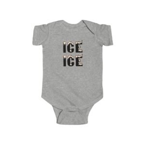 Cute Ice-themed Infant Bodysuit, Baby Shower Gift, Newborn Outfit, Cool Baby Clothes, Winter Outfit, Stylish Baby Wear, Ice Ice Baby Onesie