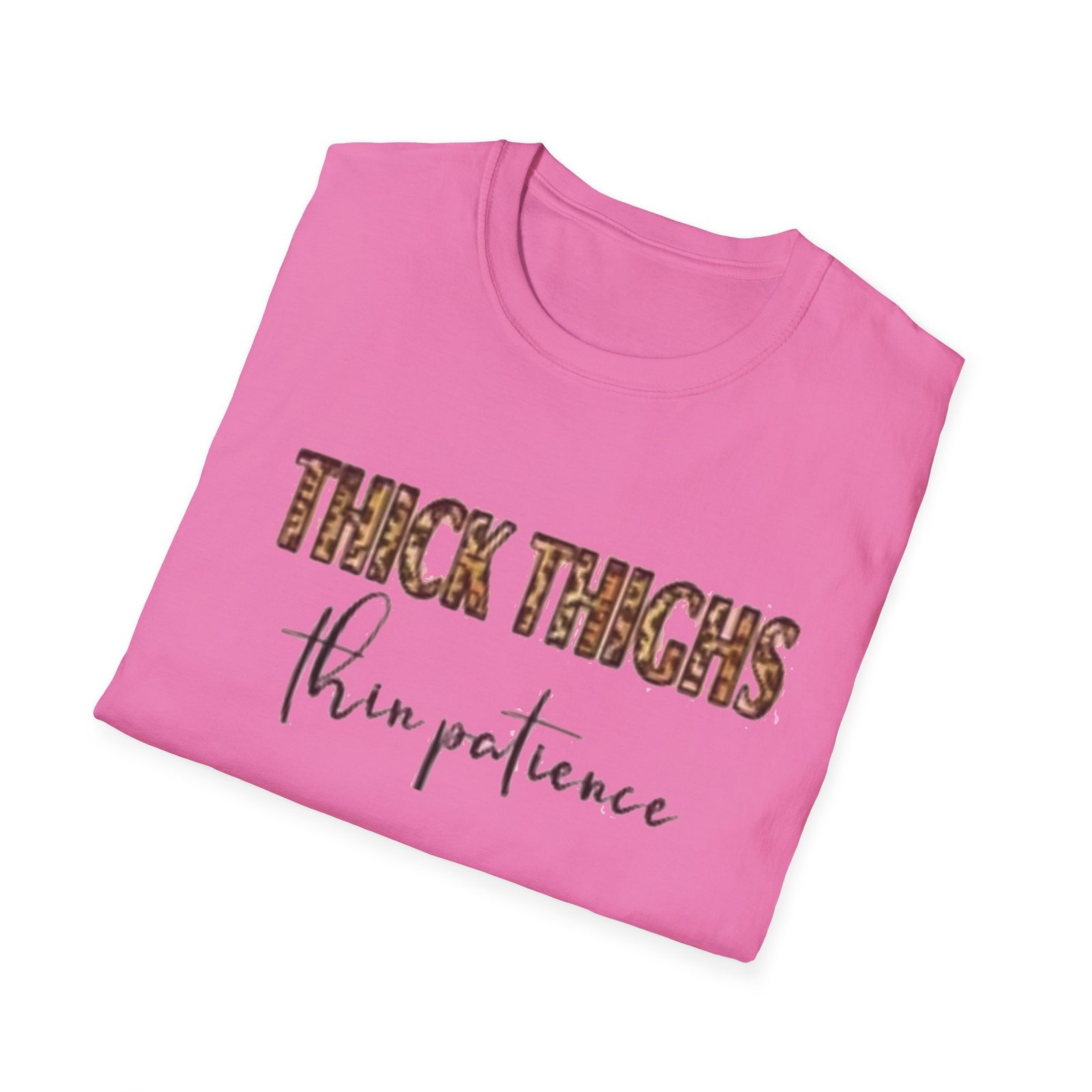 Thick Thighs Unisex Softstyle T-Shirt | Casual Wear, Fashion Tee, Gift for Friends, Affirmation Shirt, Summer Outfit - Image 5