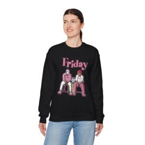 Friday Vibes Unisex Crewneck Sweatshirt, Cozy Casual Wear, Gift for Friends, Weekend Style, Trendy Sweatshirt