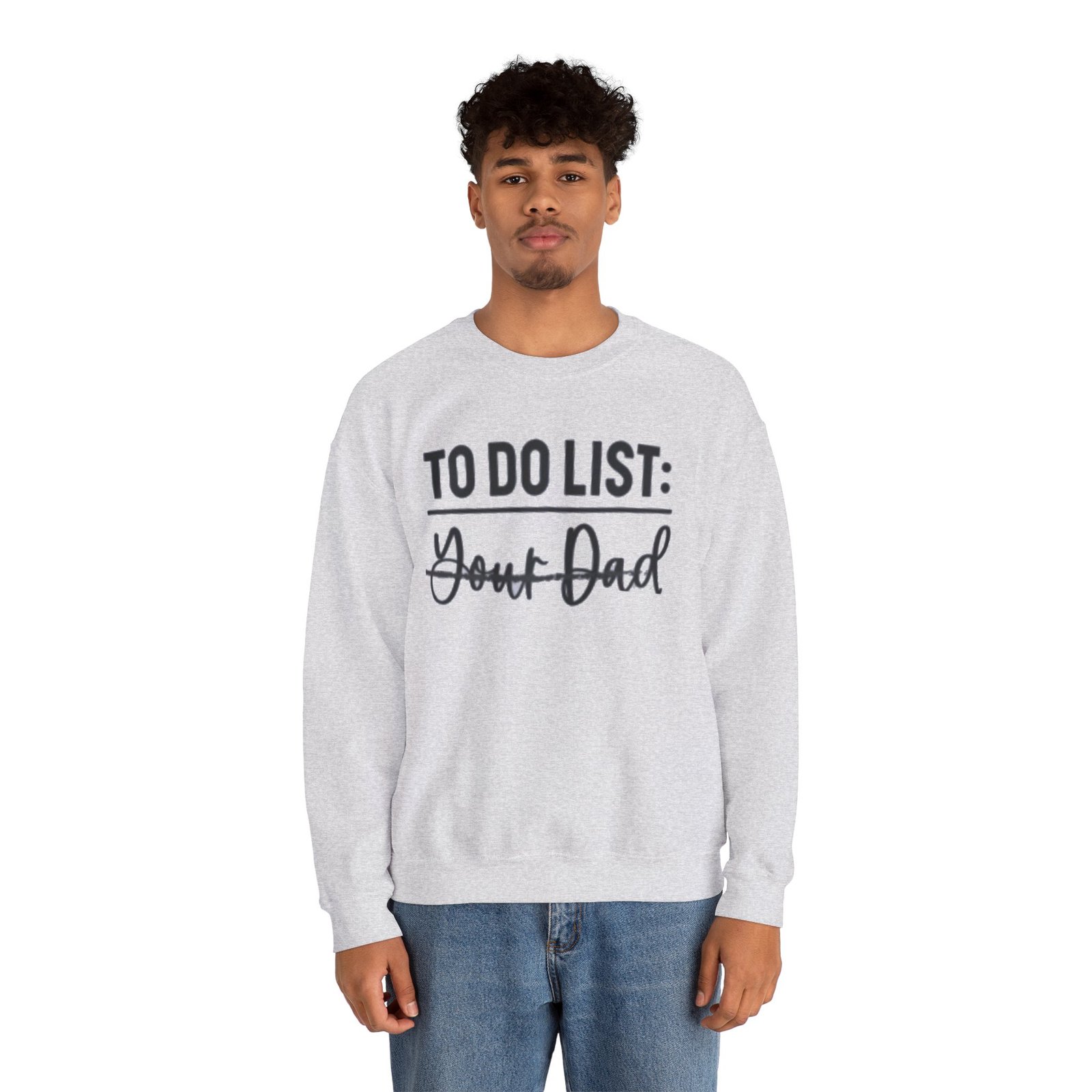 Funny Dad Sweatshirt, To Do List Sweatshirt, Gift for Dad, Unisex Crewneck, Casual Dad Apparel, Dad Joke Sweater - Image 10