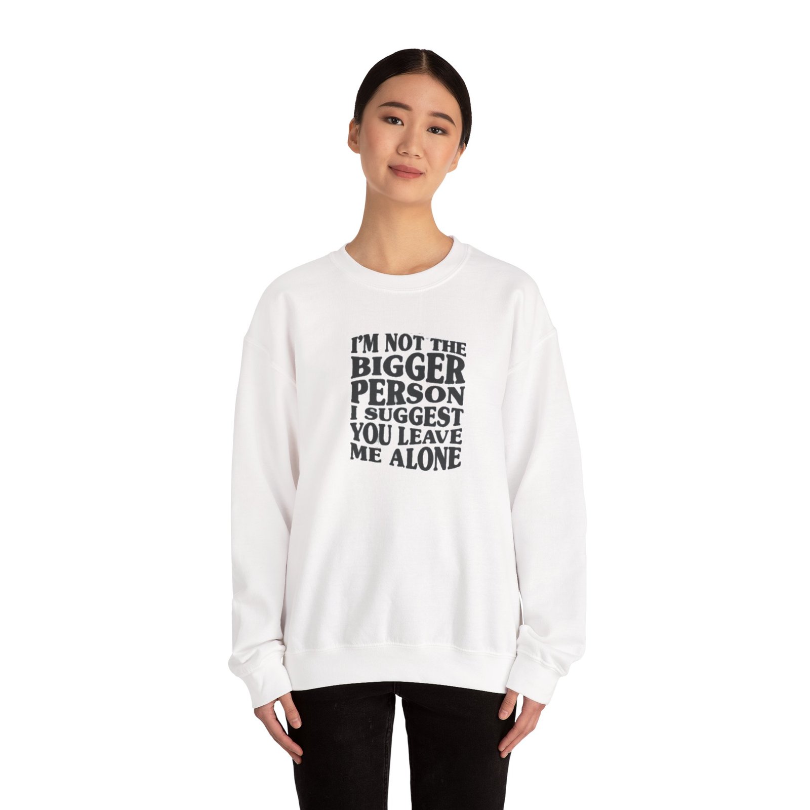 Funny Unisex Crewneck Sweatshirt - Leave Me Alone, Casual Wear, Gift Idea, Humor Clothing, Cozy Sweater, Perfect for Relaxation - Image 5