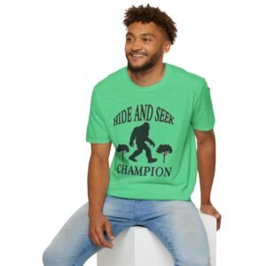 Sasquatch Hide and Seek T-Shirt, Fun Family Game Shirt, Unisex Tee for Kids and Adults, Great for Parties, Birthday Gift, Outdoor Activities