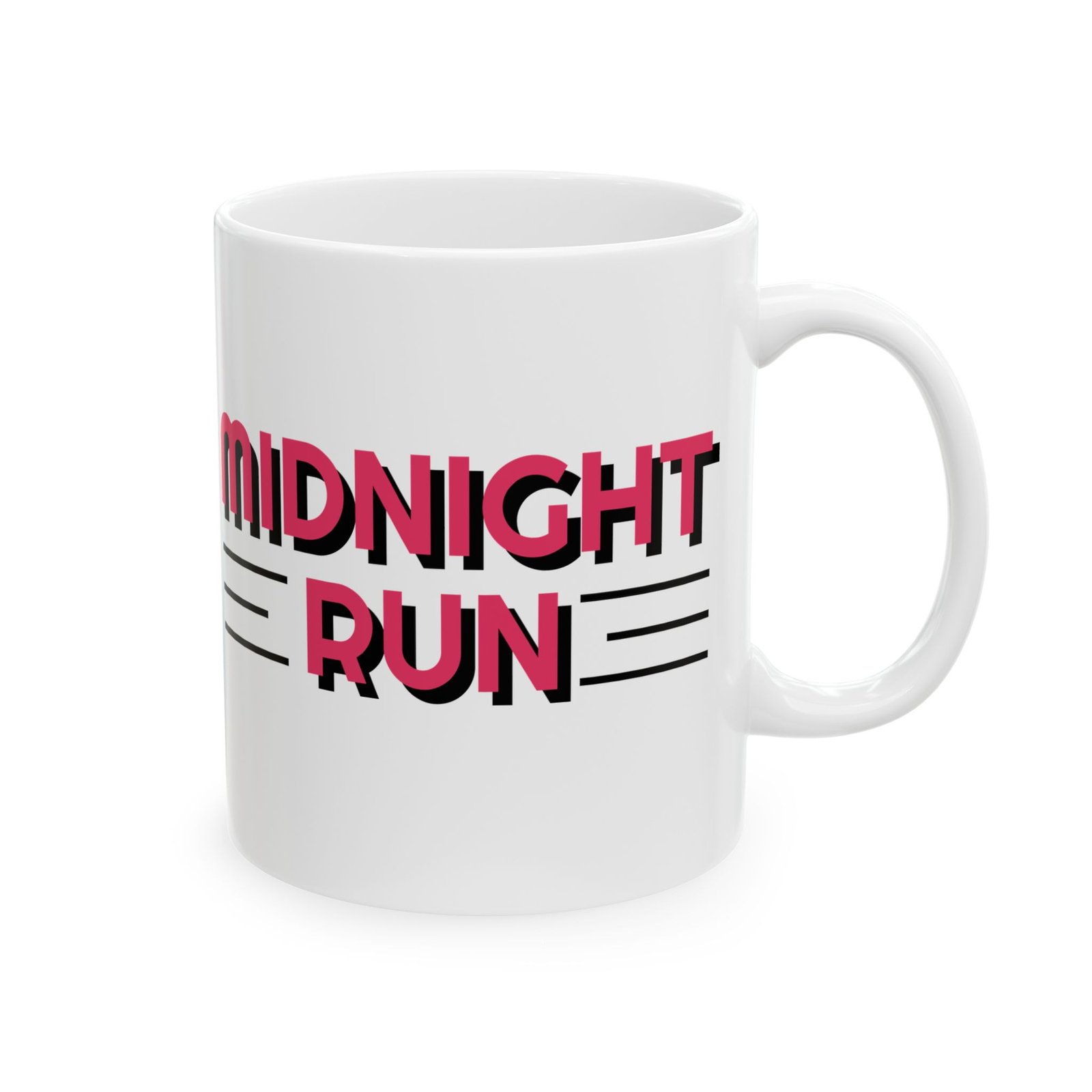 Midnight Run Ceramic Mug - Perfect for Coffee Lovers, Night Owls, Gift for Friends, Travel Mug, Cozy Home Decor