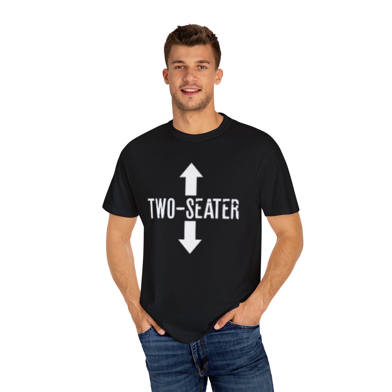 Cool Graphic T-Shirt, Funny Two-Seater Tee, Unisex Gift Shirt, Casual Everyday Wear, Comfortable Fashion Top