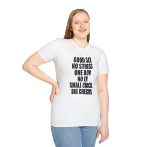 Good Vibes Unisex Softstyle T-Shirt, Fun Graphic Tee, Casual Wear, Gift for Friends, Everyday Comfort, Positive Messages