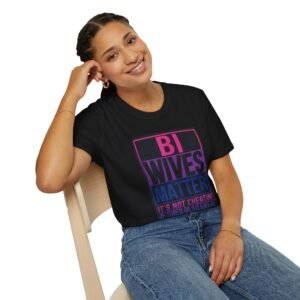 Bi Wives Matter T-Shirt, Unisex Pride Tee, LGBTQ+ Equality Shirt, Casual Graphic Top, Gift for Bi Wives