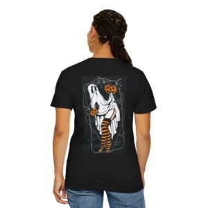Spooky Ghost Halloween T-Shirt, Unisex Casual Tee for Fall, Pumpkin Apparel, Halloween Costume, Graphic Tee