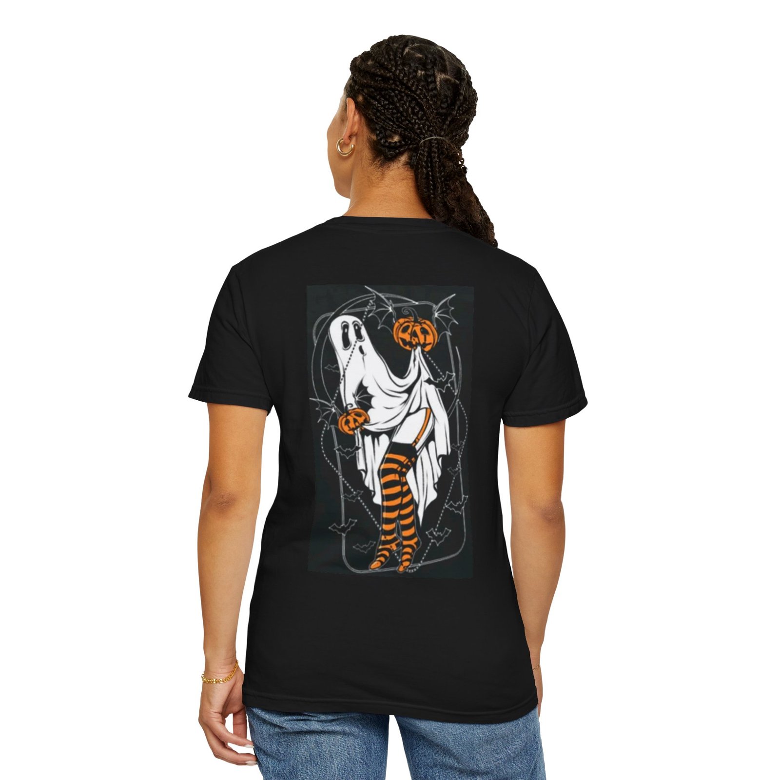 Spooky Ghost Halloween T-Shirt, Unisex Casual Tee for Fall, Pumpkin Apparel, Halloween Costume, Graphic Tee