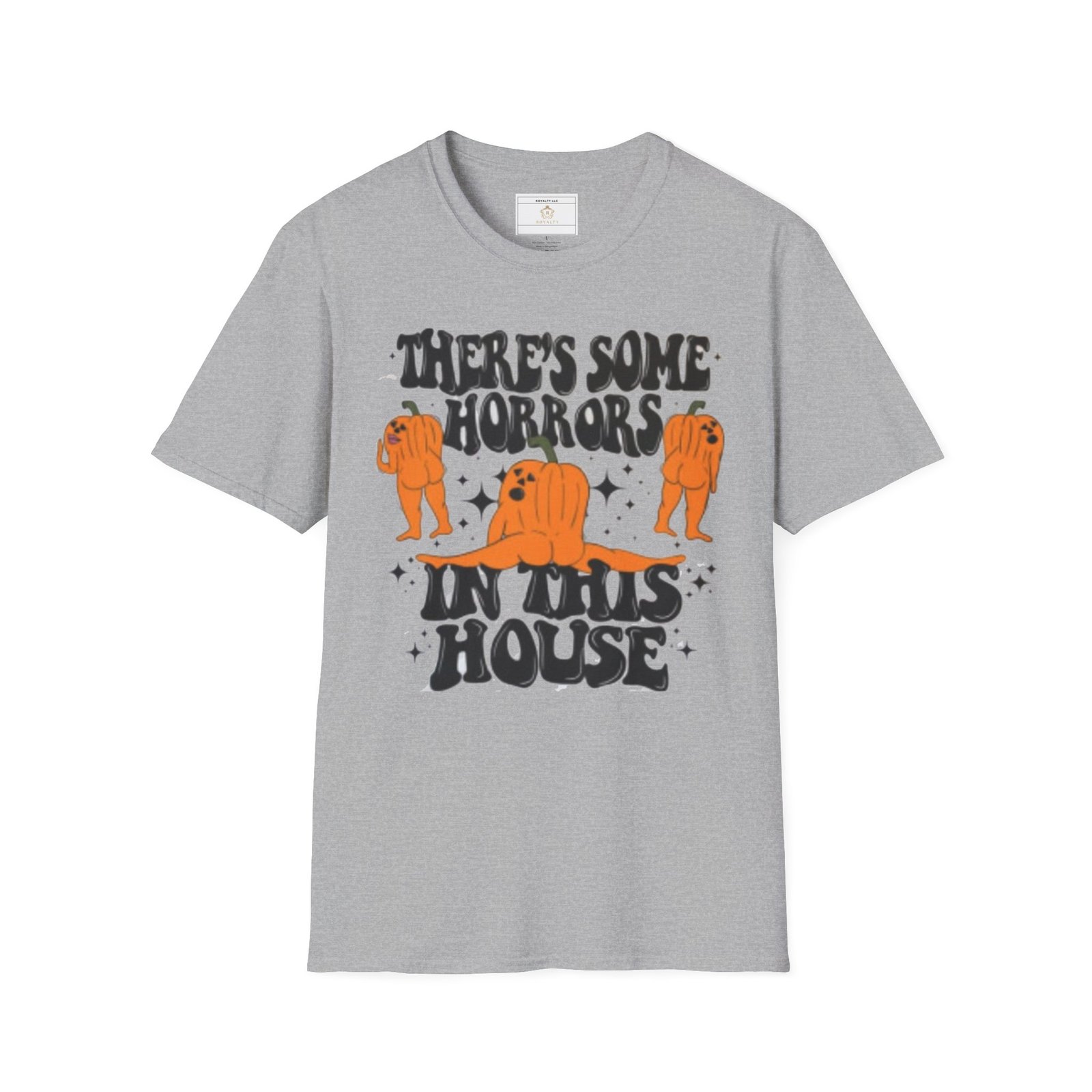 Horror-Themed Unisex Softstyle T-Shirt, Funny Halloween Tee, Casual Wear, Gift for Horror Lovers, Spooky House Shirt, Party Outfit - Image 10