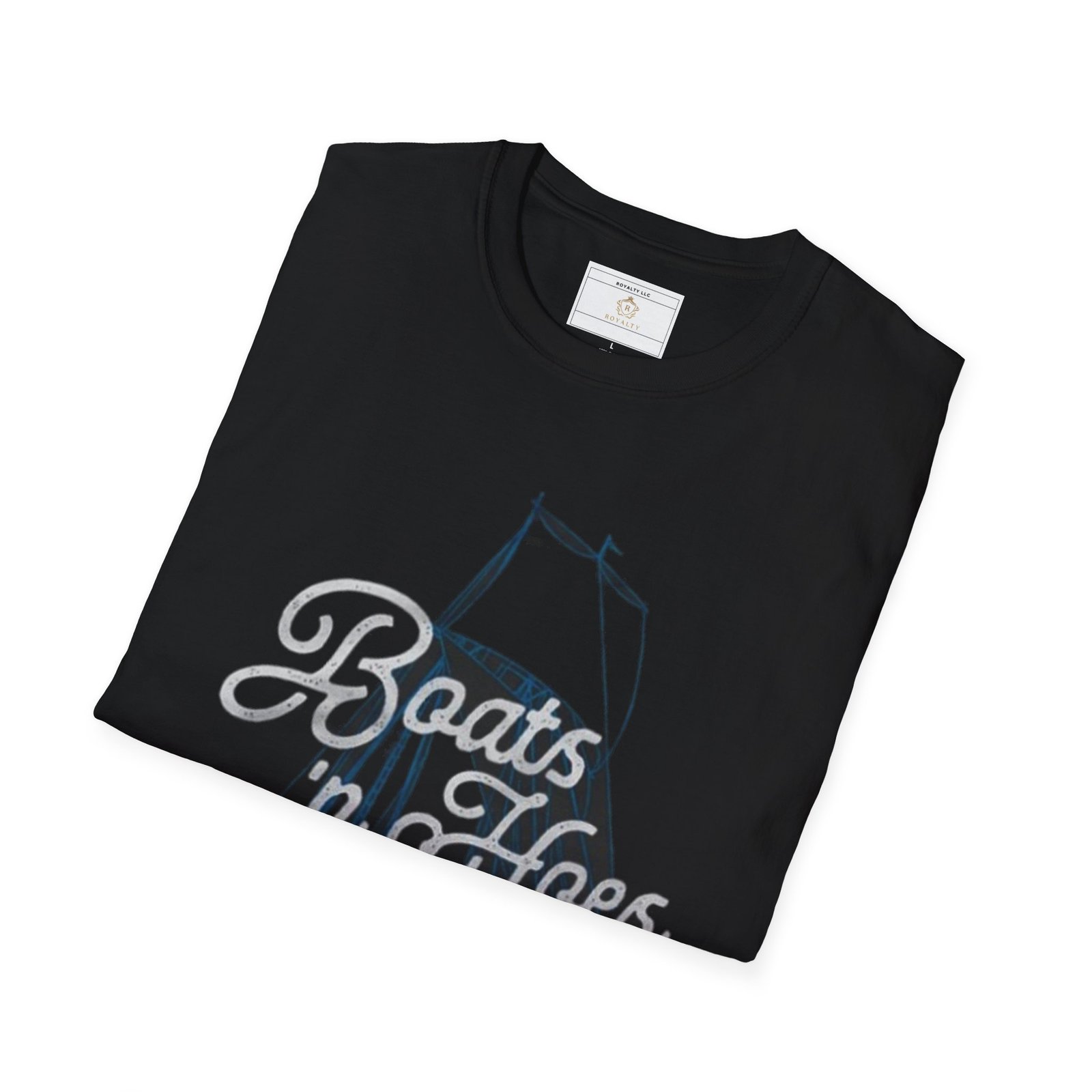 Nautical T-Shirt with 'Boats n Hoes' Design, Casual Tee for Boat Lovers, Marine Life Gift, Summer Wardrobe Essential, Fun Party Shirt - Image 5
