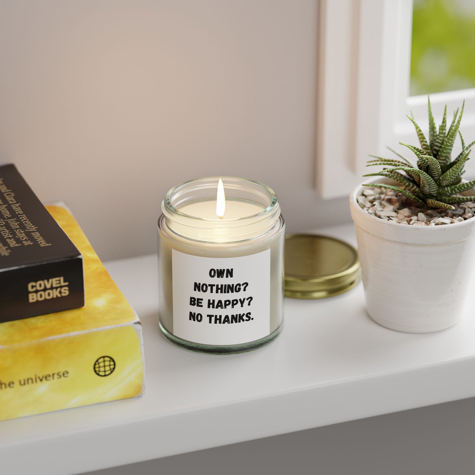 Scented Candles with Motivational Quotes, Cozy Home Decor, Mindful Living, Gift for Friends, Self-Care Items, Relaxation Candles