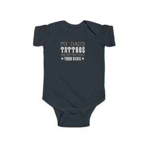 My Dad's Tattoos Baby Bodysuit, Cute Infant Outfit, Baby Shower Gift, Unique Dad Merchandise, Funny Baby Clothes