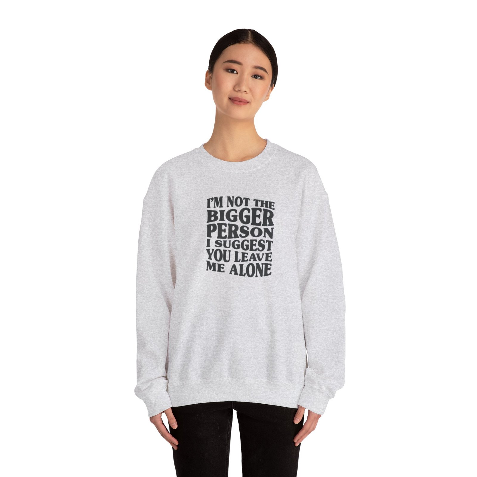 Funny Unisex Crewneck Sweatshirt - Leave Me Alone, Casual Wear, Gift Idea, Humor Clothing, Cozy Sweater, Perfect for Relaxation - Image 9