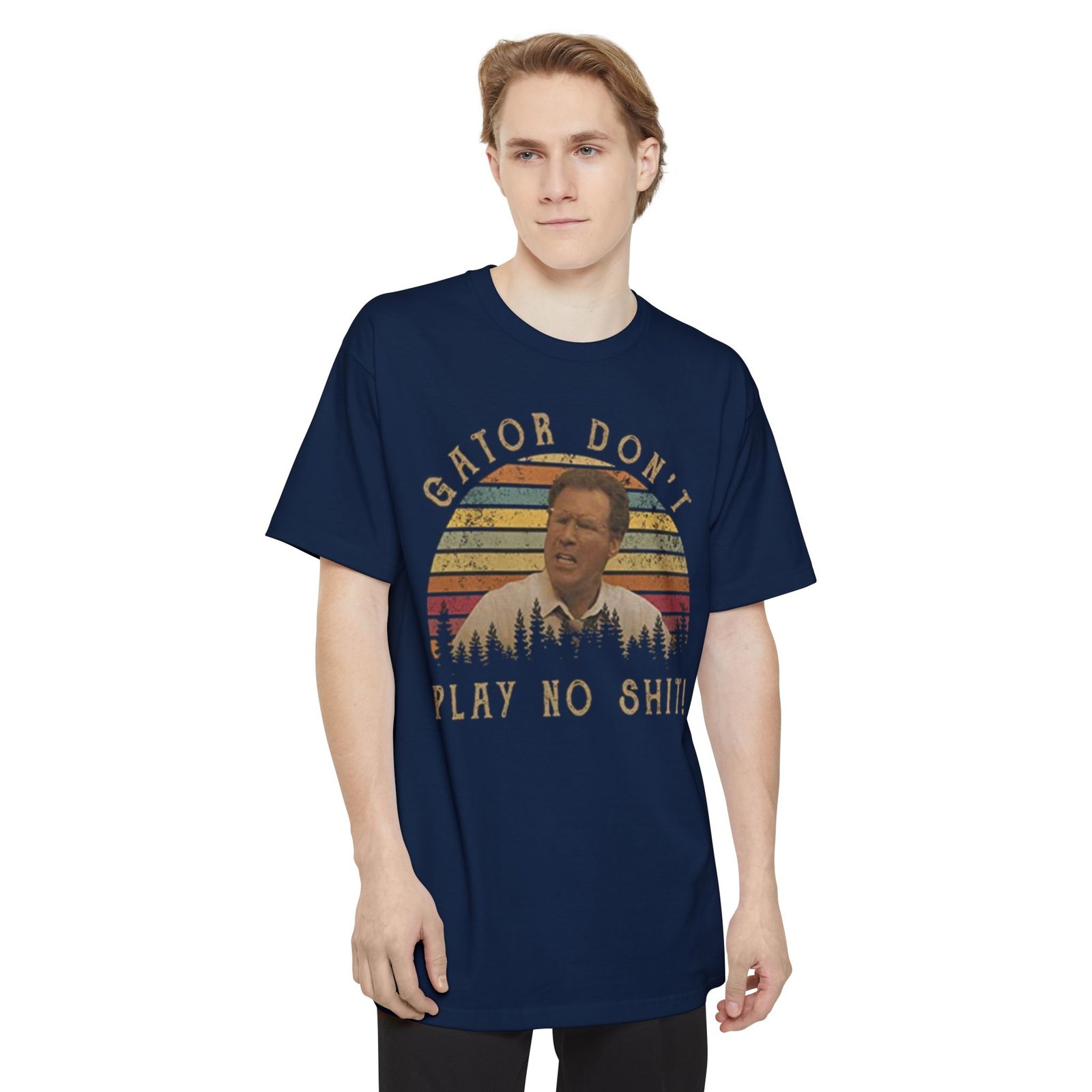 Retro Gator Don't Play No Shit Unisex T-Shirt, Funny Gift, Casual Wear, Summer Fashion, Black Graphic Tee - Image 7