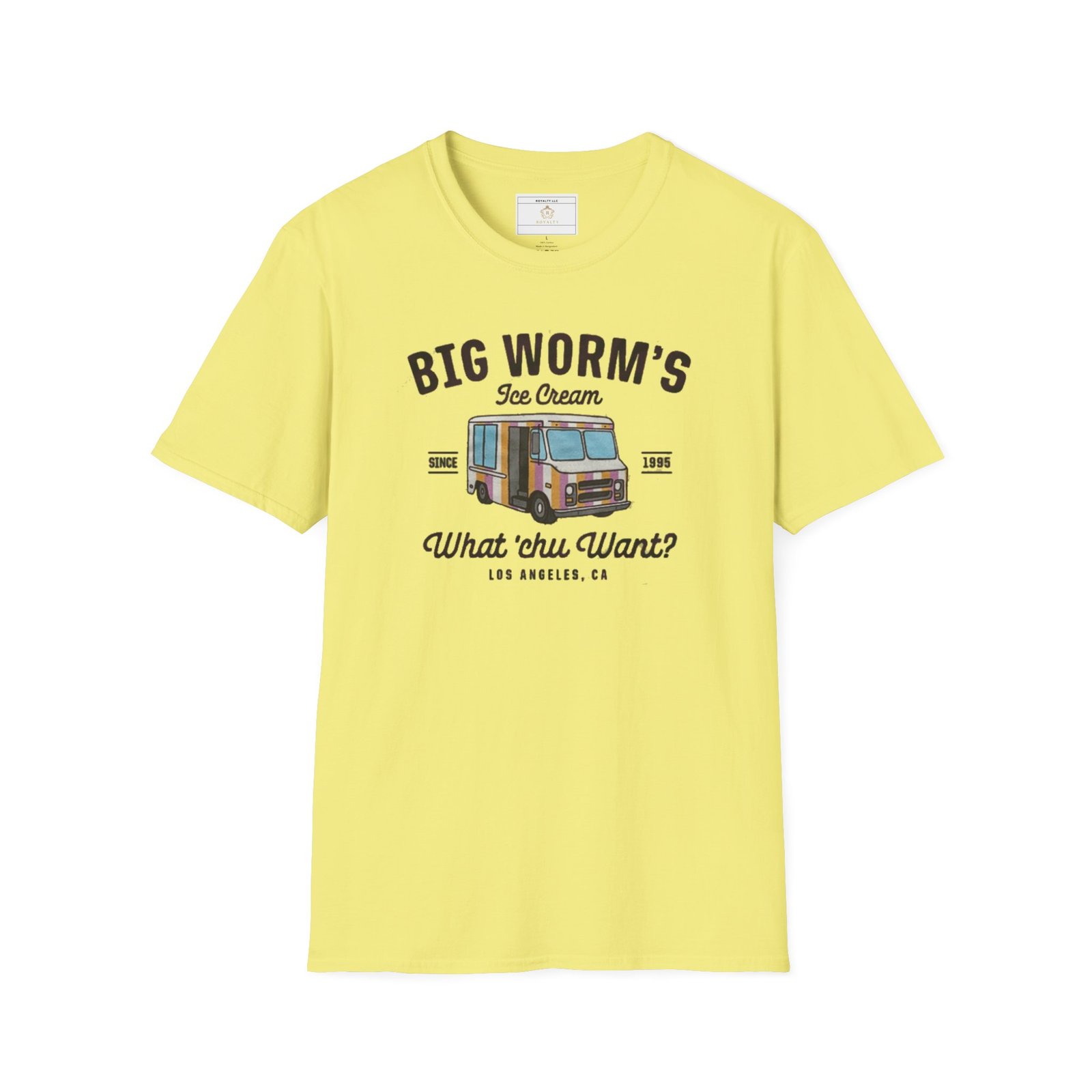Big Worm's Ice Cream Unisex Softstyle T-Shirt | Fun Retro Tee | Summer Vibes, Gift for Ice Cream Lovers, Birthday, Father's Day - Image 2