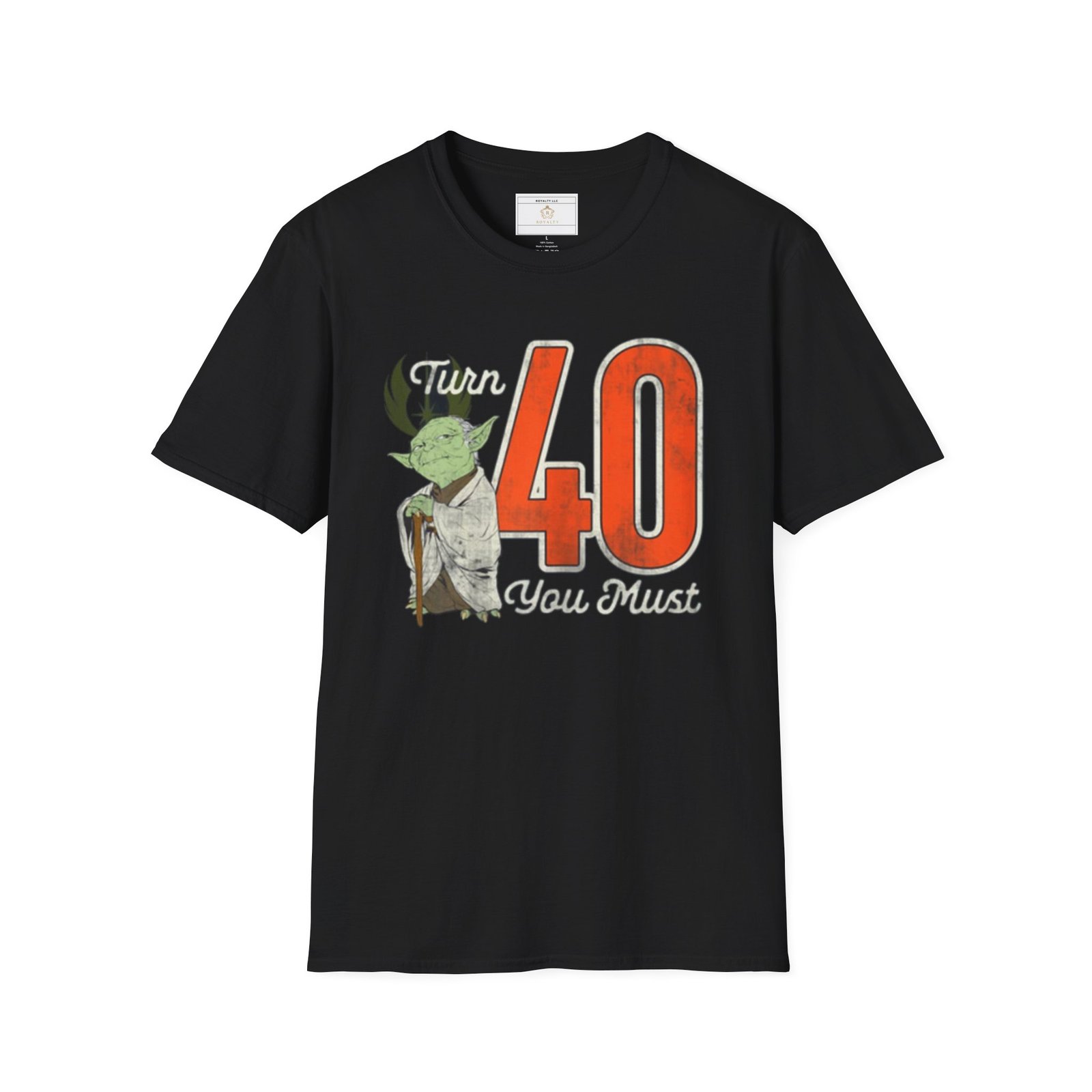 Star Wars Yoda 40th Birthday T-Shirt, Funny Gift for Men, Unisex Tee for Sci-Fi Fans, Geeky Birthday Shirt, Milestone Celebration Apparel - Image 2