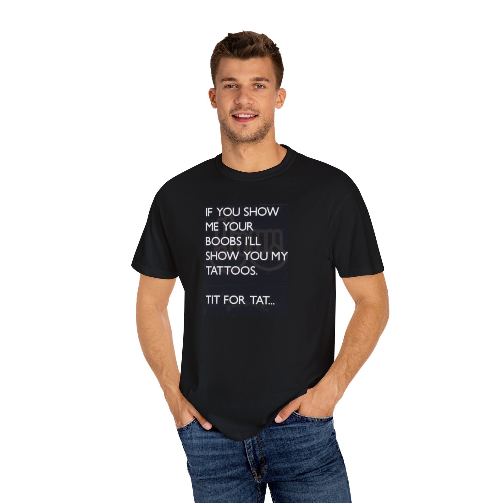 Funny Tattoo T-Shirt, Unisex Graphic Tee, Humor Gift, Casual Wear, Party Shirt, Unique Statement Top