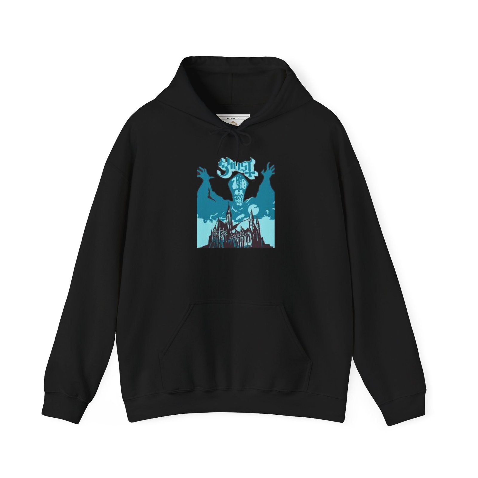 Spooky Graphic Hooded Sweatshirt for Halloween Vibes, Unisex Hoodie, Cozy Apparel, Gift for Fans, Ghostly Design - Image 2