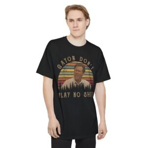 Retro Gator Don't Play No Shit Unisex T-Shirt, Funny Gift, Casual Wear, Summer Fashion, Black Graphic Tee