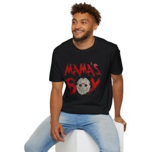 Spooky Mama's Boy Unisex T-Shirt | Halloween Gift, Casual Wear, Graphic Tee, Horror Fan Apparel, Unique T-Shirt