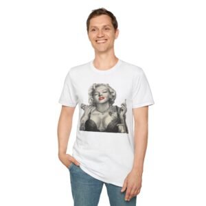Vintage Glamour T-Shirt, Retro Style Shirt, Marilyn Monroe Tee, Unisex Graphic Tee, Fashion Statement Top, Casual Wear