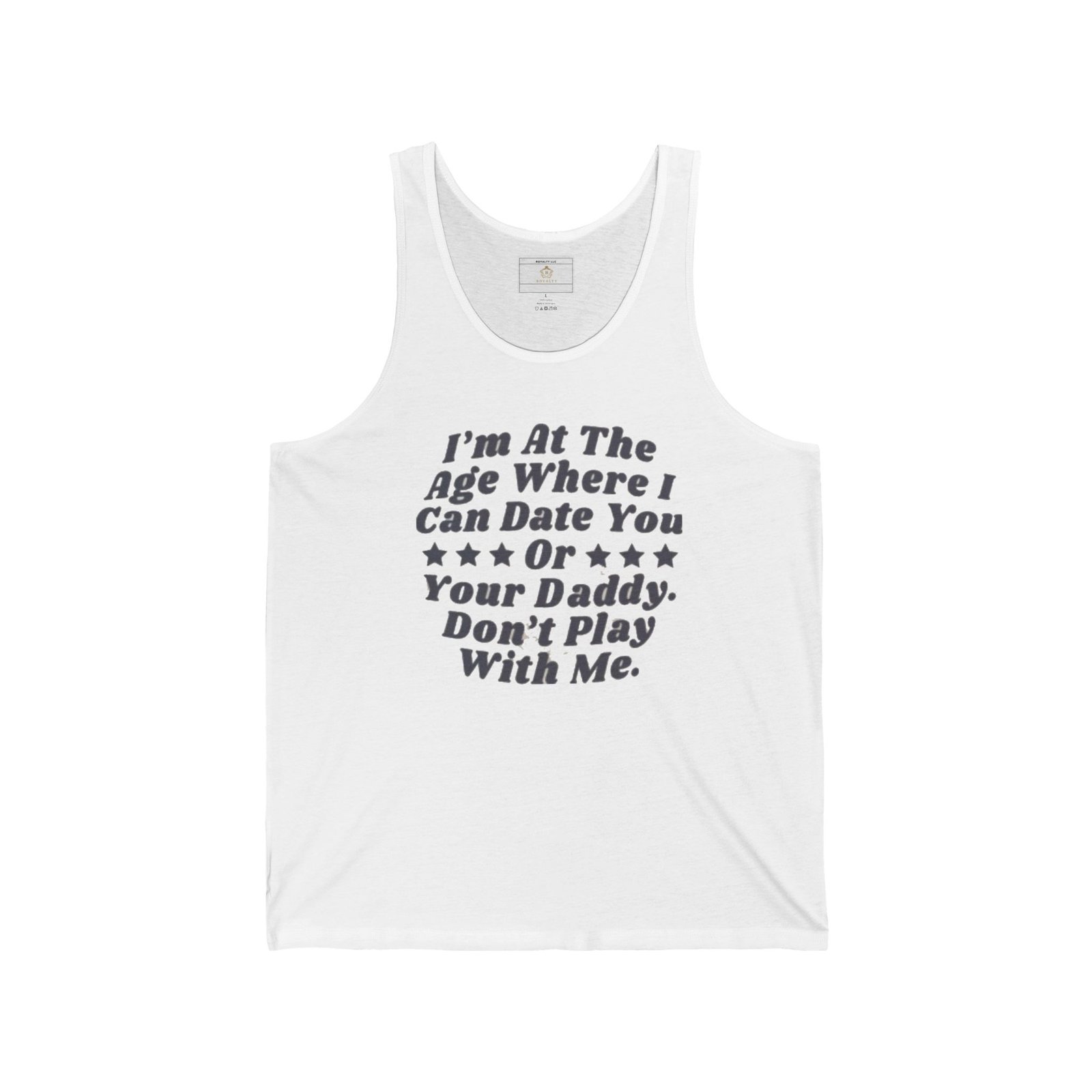 Funny Graphic Unisex Jersey Tank, Humorous Summer Shirt, Perfect for Birthdays, Casual Wear, Gifts for Friends, Adult Humor Tee