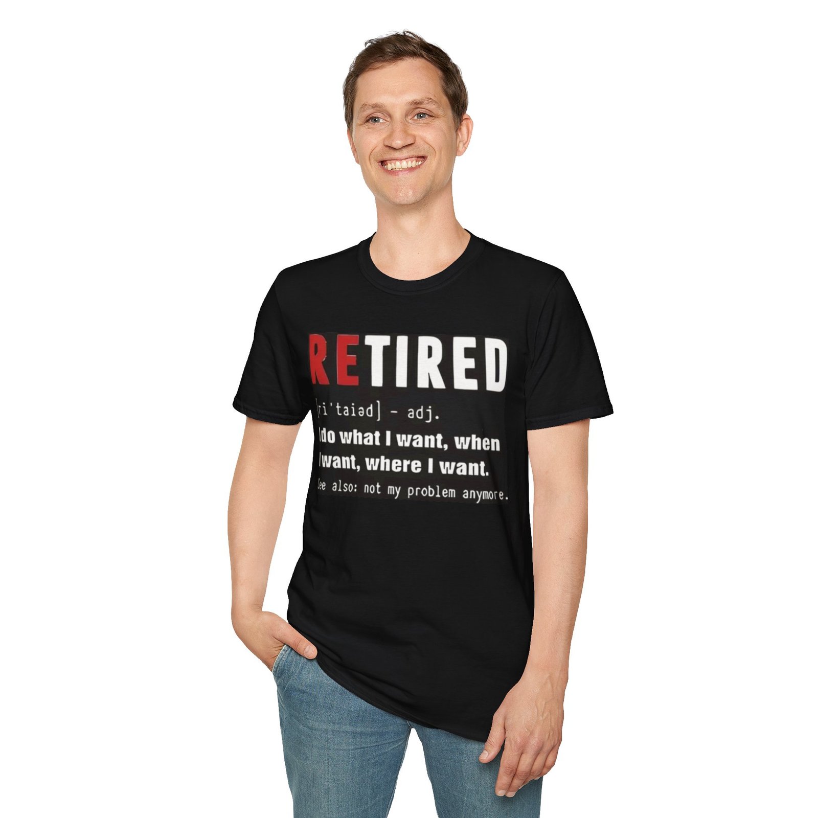 Retired Life Unisex T-Shirt, Funny Retirement Gift, Relaxed Fit Tee, Gift for Retirees, Casual Wear, Retirement Party Outfit