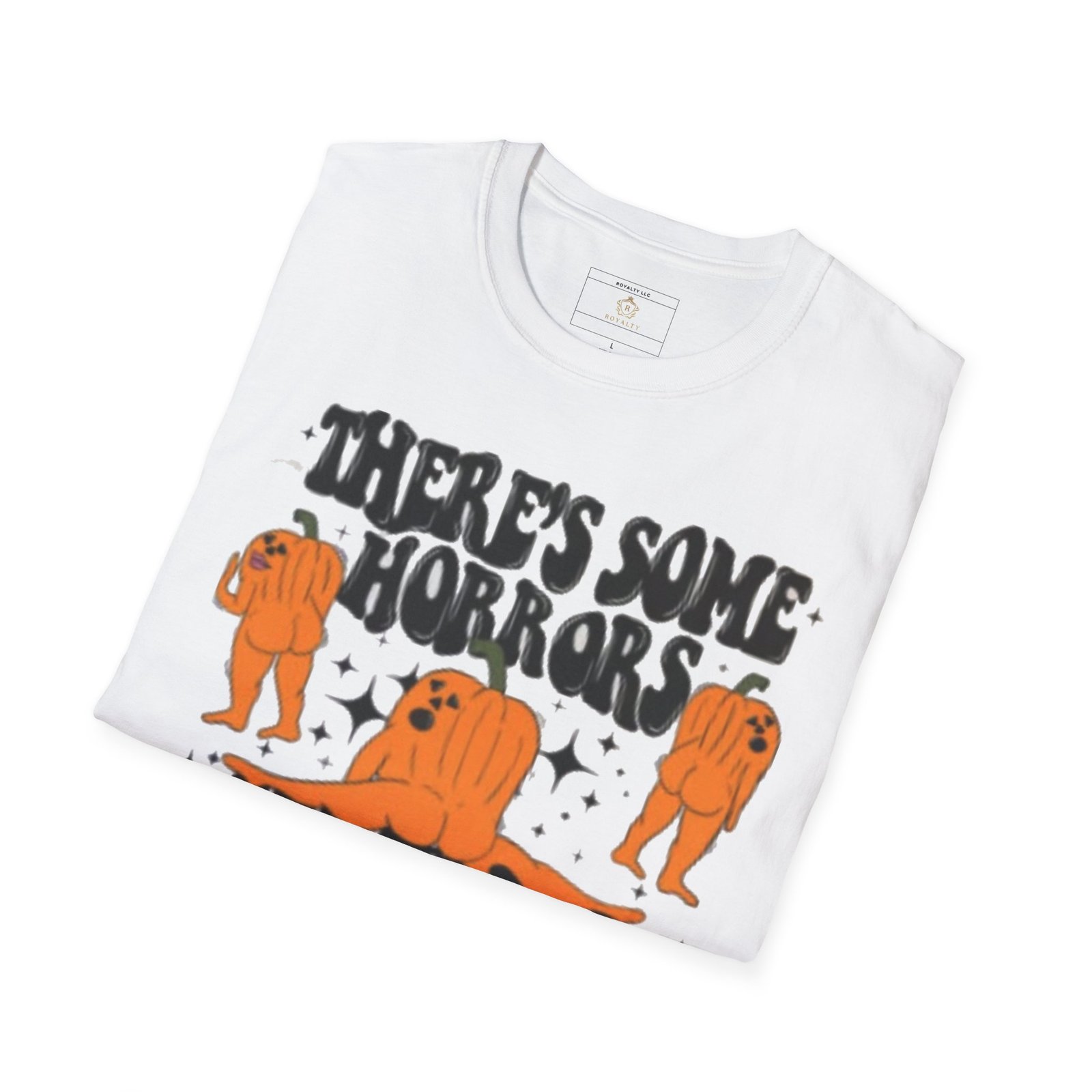 Horror-Themed Unisex Softstyle T-Shirt, Funny Halloween Tee, Casual Wear, Gift for Horror Lovers, Spooky House Shirt, Party Outfit - Image 9