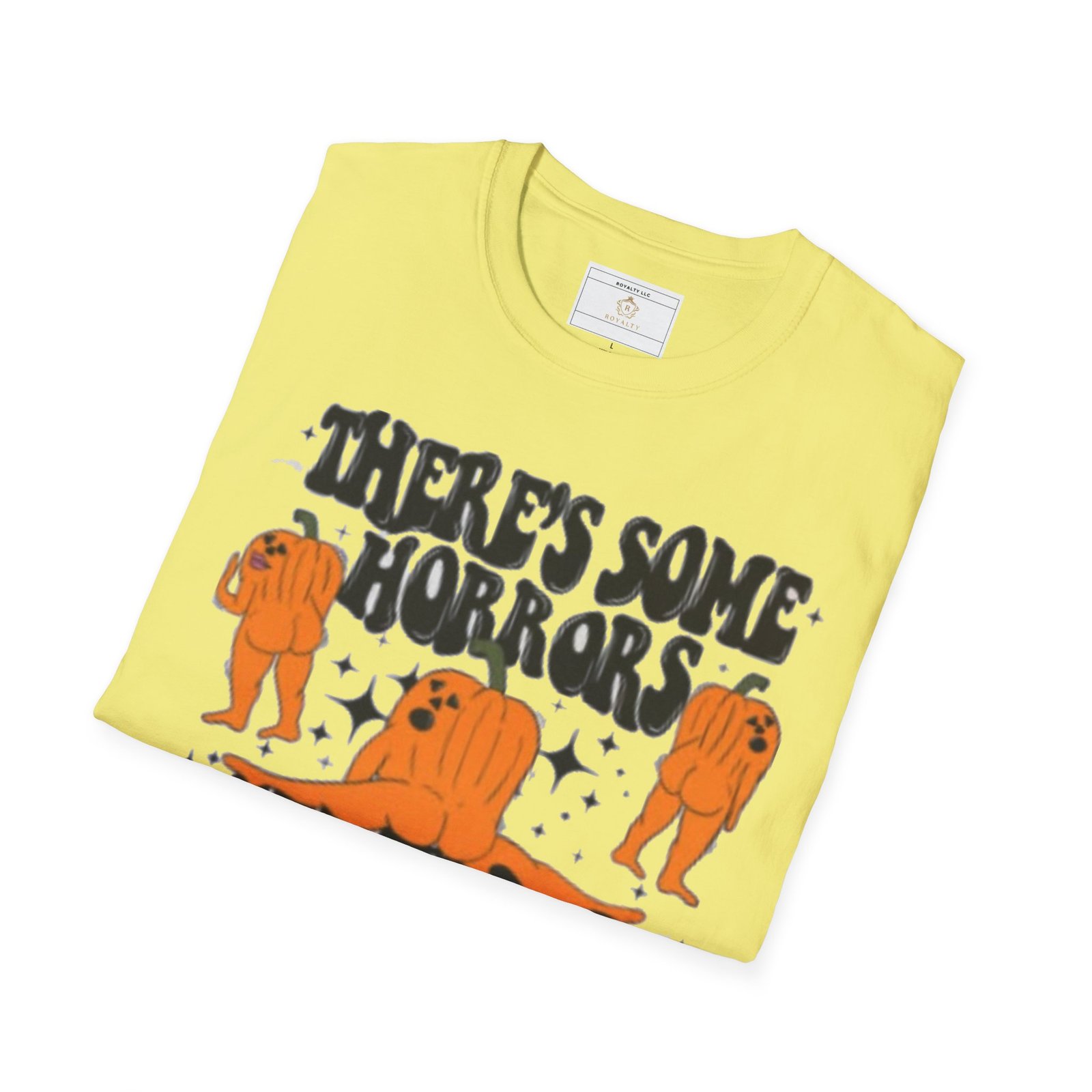 Horror-Themed Unisex Softstyle T-Shirt, Funny Halloween Tee, Casual Wear, Gift for Horror Lovers, Spooky House Shirt, Party Outfit - Image 5