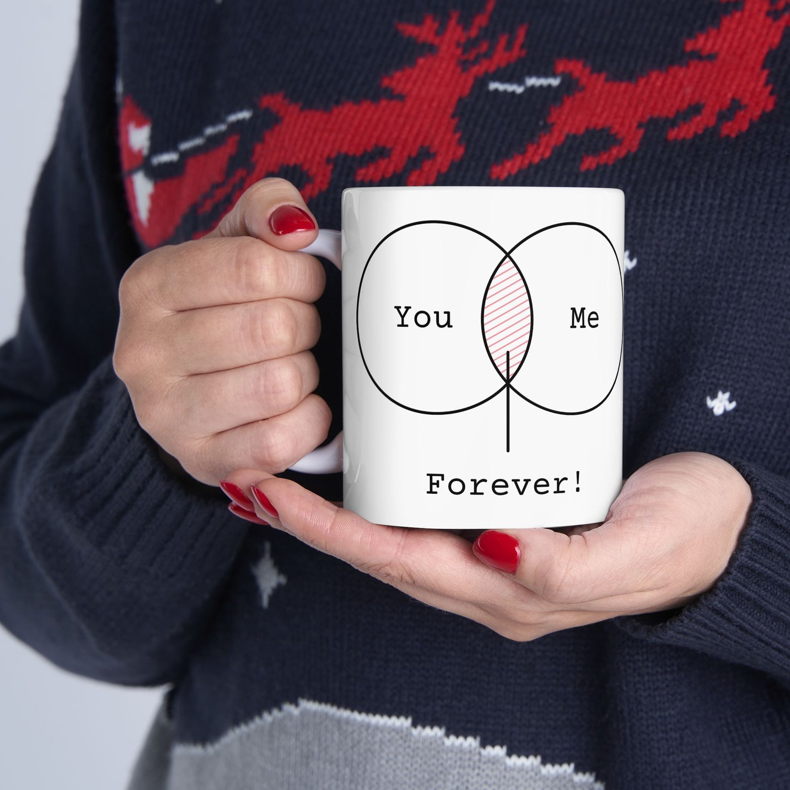 Personalized Ceramic Coffee Mug with Funny Venn Diagram - Perfect Gift for Coffee Lovers, Friends, Birthdays, Home Decor, Funny Mug - Image 3