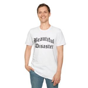 Beautiful Disaster Unisex Softstyle T-Shirt | Trendy Graphic Tee for Casual Wear, Gift, Self-Expression, Music Lovers, Fashion Statement