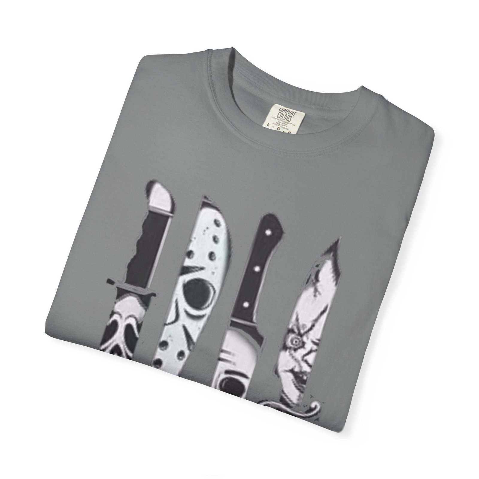 Spooky Knives Graphic Tee, Unisex Halloween T-Shirt, Horror Movie Fan Shirt, Casual Everyday Wear, Gift for Horror Lovers - Image 4