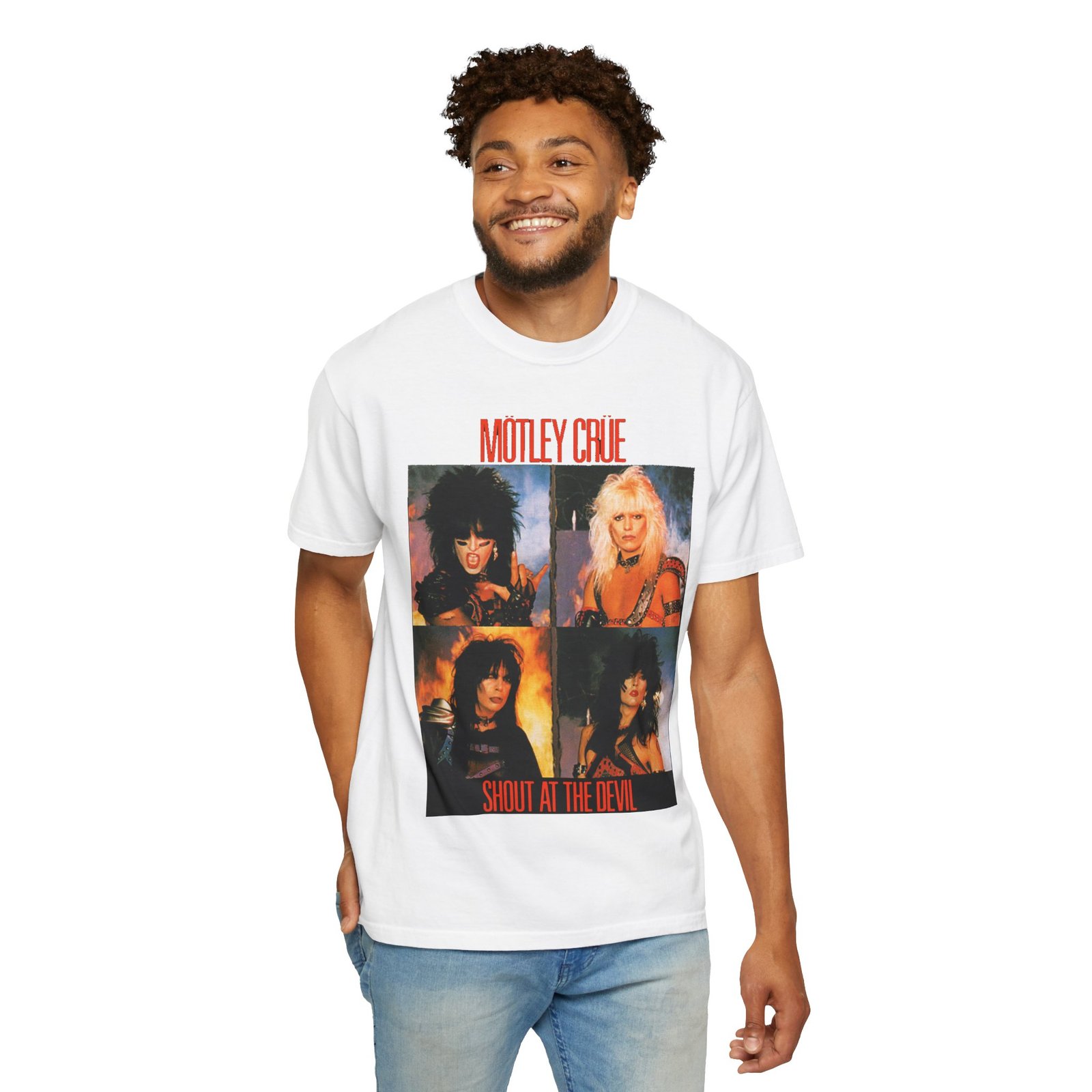 Motley Crue Shout at the Devil T-Shirt, 80s Rock Band Tee, Vintage Style Shirt, Music Merchandise, Concert Outfit, Gift for Fans - Image 5