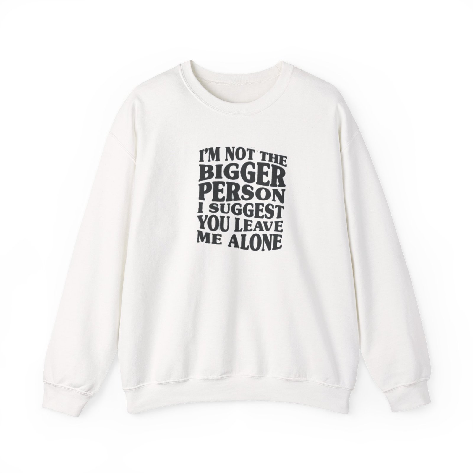 Funny Unisex Crewneck Sweatshirt - Leave Me Alone, Casual Wear, Gift Idea, Humor Clothing, Cozy Sweater, Perfect for Relaxation - Image 2