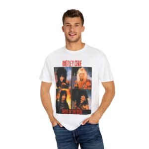 Motley Crue Shout at the Devil T-Shirt, 80s Rock Band Tee, Vintage Style Shirt, Music Merchandise, Concert Outfit, Gift for Fans