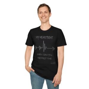 Heartbeat Love T-Shirt, Romantic Gift, Anniversary Tee, Couples Shirt, Cute Graphic Top, Valentine's Day Apparel