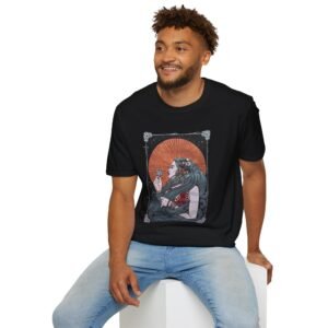 Bohemian Floral Goddess T-Shirt, Unisex Graphic Tee, Softstyle Shirt, Vintage Art Tee, Gift for Art Lovers, Casual Wear, Festival Attire