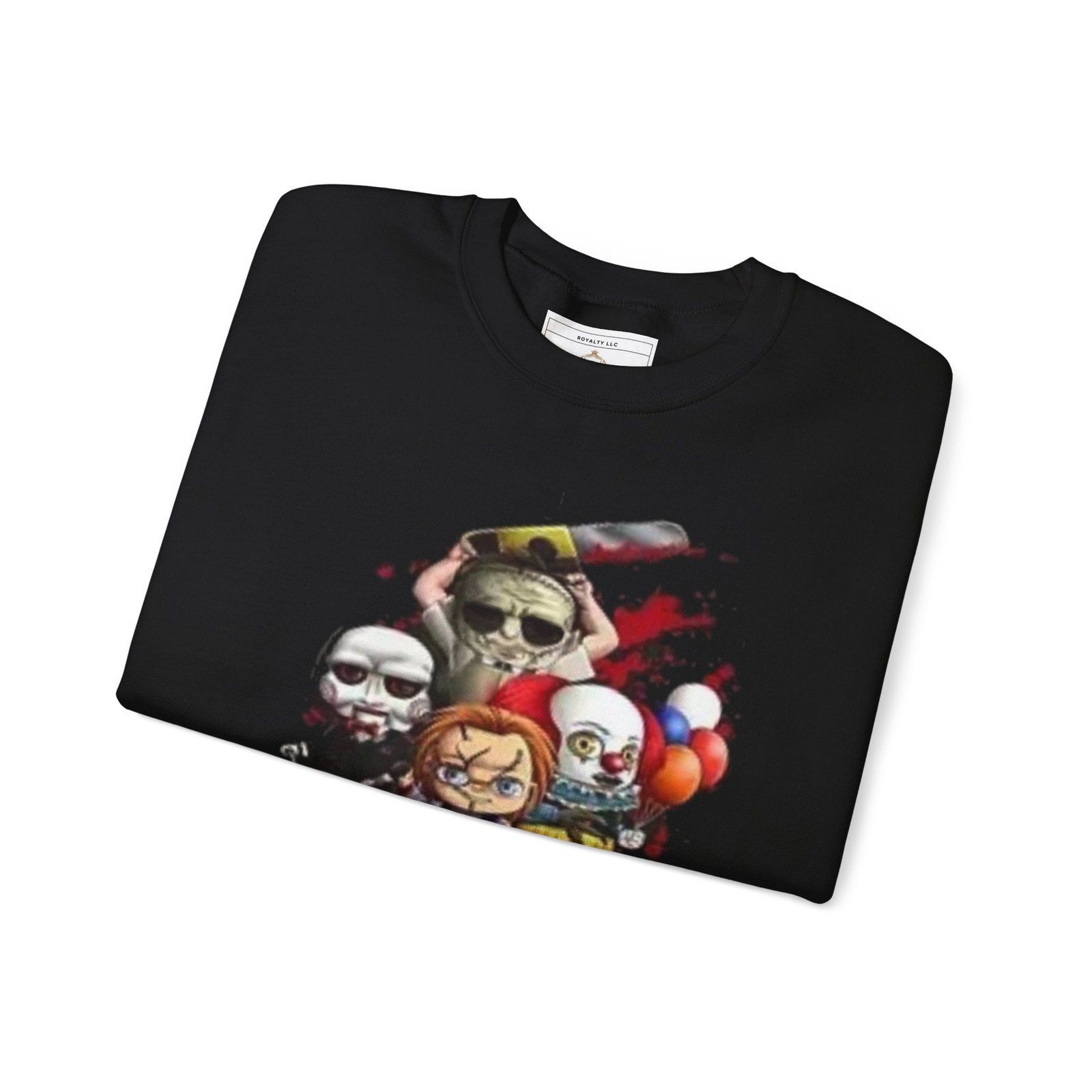 Horror Character Unisex Crewneck Sweatshirt, Graphic Sweatshirt, Spooky Apparel, Halloween Clothing, Gift for Fans - Image 4